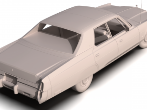 chrysler new yorker brougham sedan 1977 Modèle 3D