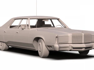 chrysler new yorker brougham sedan 1977 3D Model