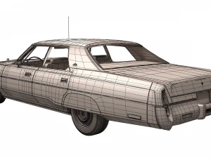 chrysler new yorker brougham sedan 1977 3D Model