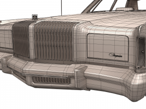 chrysler new yorker brougham sedan 1977 Modèle 3D
