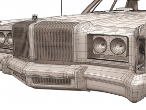 chrysler new yorker brougham sedan 1977 Modèle 3D