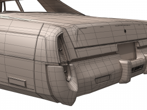 chrysler new yorker brougham sedan 1977 Modèle 3D