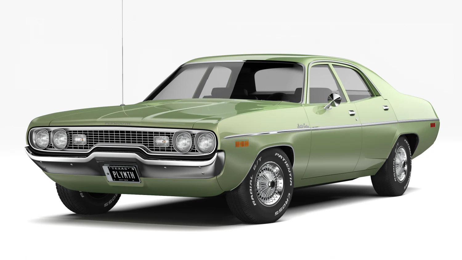 plymouth satellite custom 1971 3D Model .c4d .max .obj .3ds .fbx .stl .blend 