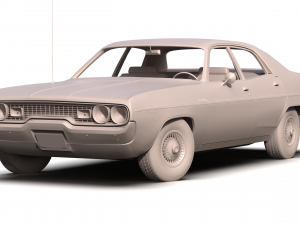 plymouth satellite custom 1971 3D Model