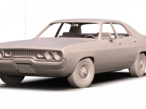 plymouth satellite custom 1971 3D Model