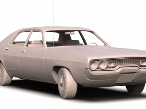 plymouth satellite custom 1971 3D Model