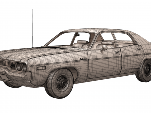 plymouth satellite custom 1971 3D Model