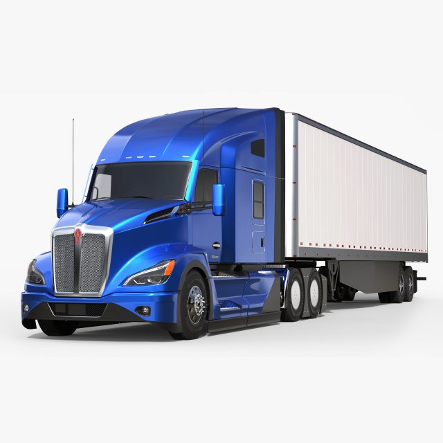 Kenworth T680 Next Gen 2023 Model 3D .c4d .max .obj .3ds .fbx .stl .blend 