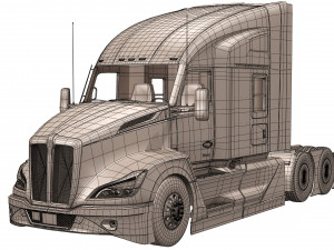 Kenworth T680 Next Gen 2023 Model 3D