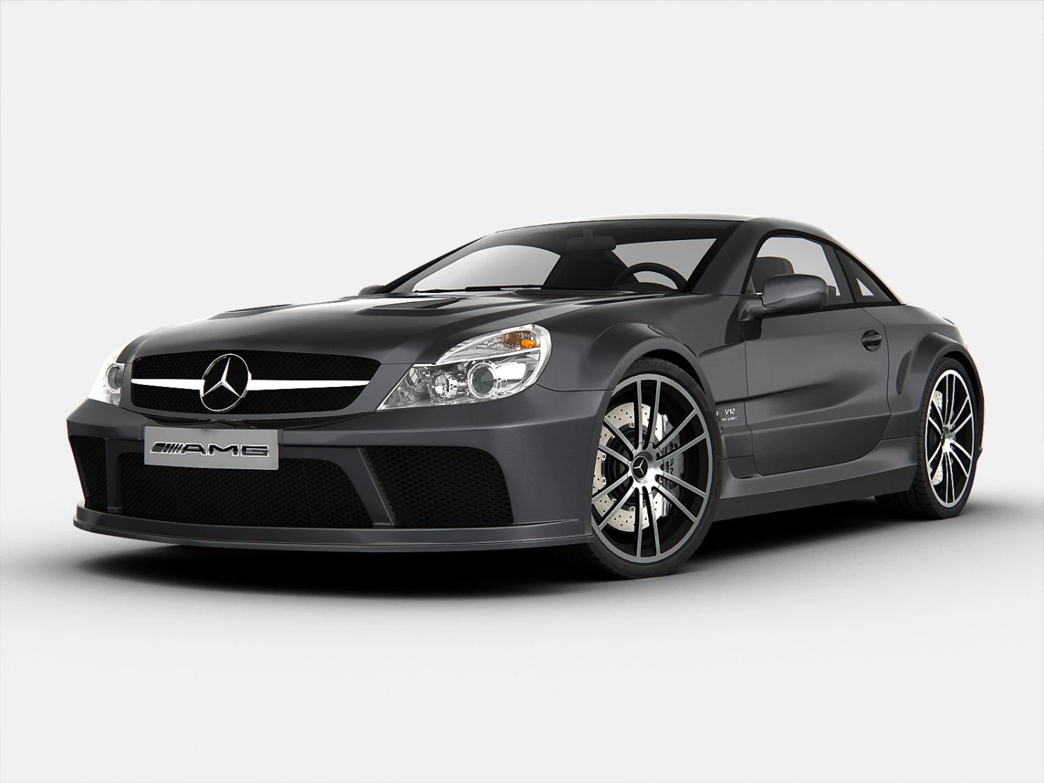 mercedes benz sl65 amg black series 3D Model .c4d .max .obj .3ds .fbx .stl .blend 