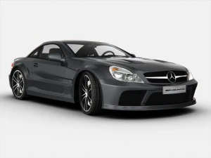 mercedes benz sl65 amg black series 3D Model