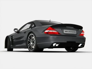 mercedes benz sl65 amg black series 3D Model