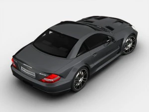 mercedes benz sl65 amg black series 3D Model