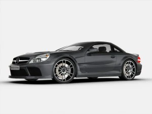 mercedes benz sl65 amg black series 3D Model
