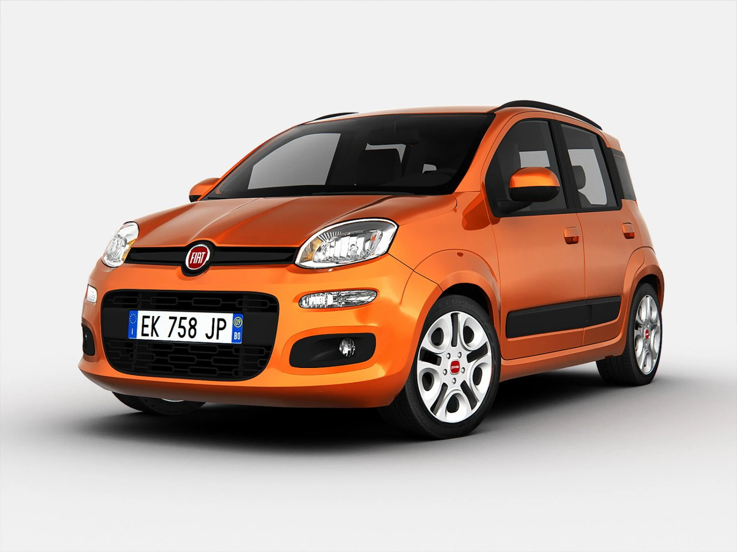 fiat panda 2013 3D Model .c4d .max .obj .3ds .fbx .stl .blend 