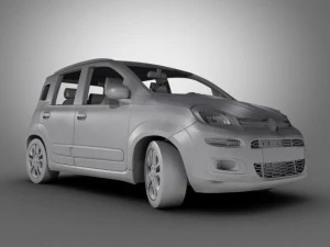 fiat panda 2013 3D Model