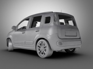 fiat panda 2013 3D Model