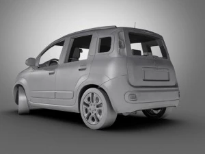 fiat panda 2013 3D Model
