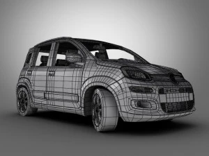 fiat panda 2013 3D Model