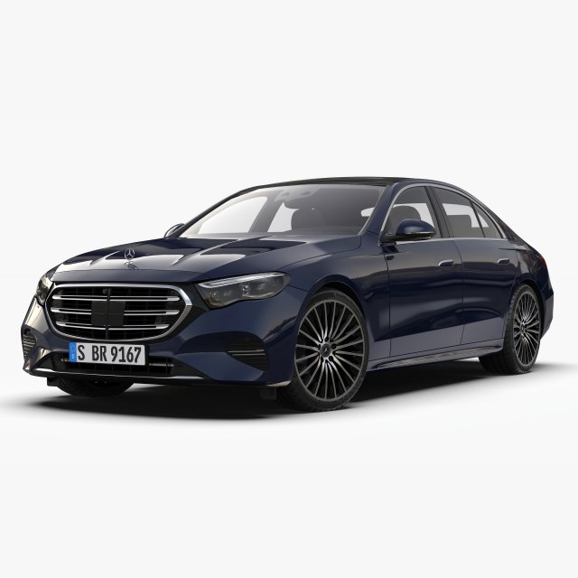 Mercedes Benz E Class 2024 3D Model .c4d .max .obj .3ds .fbx .stl .blend 