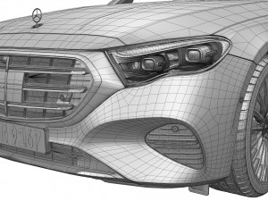Mercedes Benz E Class 2024 3D Model