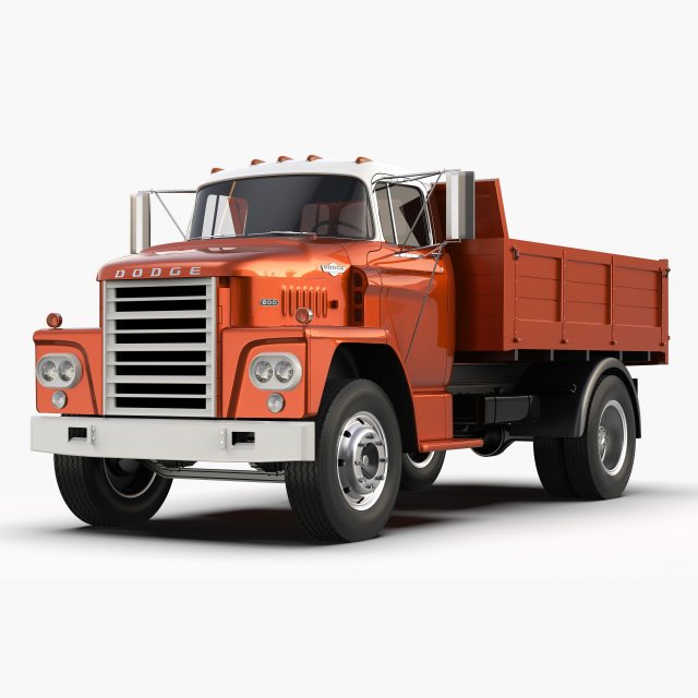 Dodge C600 1967 3D Model .c4d .max .obj .3ds .fbx .stl .blend 