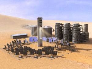 solar power plant Model 3D