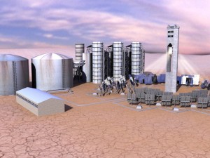 solar power plant Model 3D