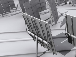 solar power plant Model 3D