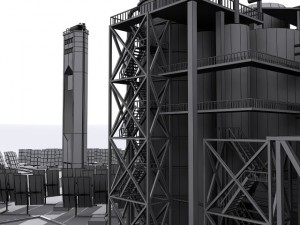 solar power plant Model 3D