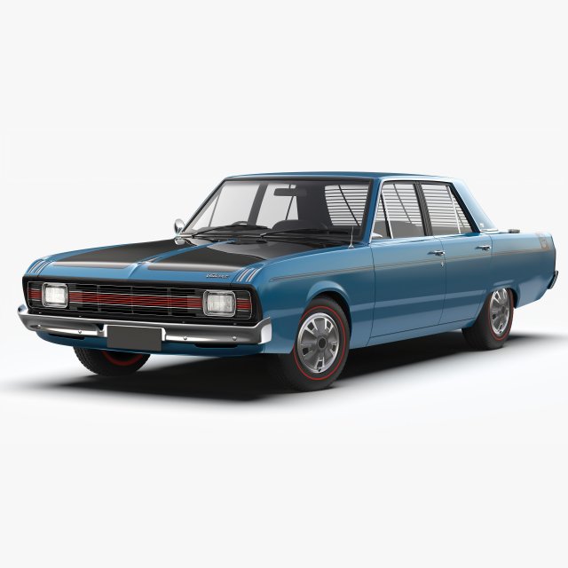 Chrysler Valiant Pacer VG 1970 - 1971 3D Модель .c4d .max .obj .3ds .fbx .stl .blend 