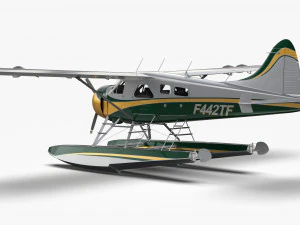 Castor De Havilland Canad&aacute; DHC-2 Modelo 3D