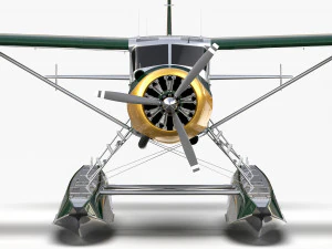 Castor De Havilland Canad&aacute; DHC-2 Modelo 3D