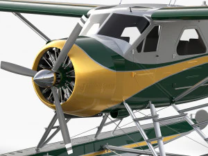 Castor De Havilland Canad&aacute; DHC-2 Modelo 3D