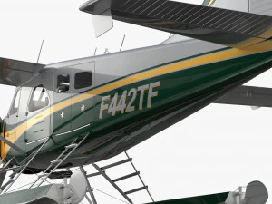 Castor De Havilland Canad&aacute; DHC-2 Modelo 3D