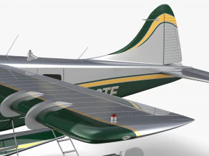 Castor De Havilland Canad&aacute; DHC-2 Modelo 3D