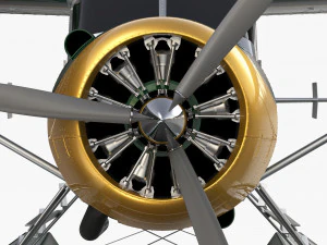 Castor De Havilland Canad&aacute; DHC-2 Modelo 3D