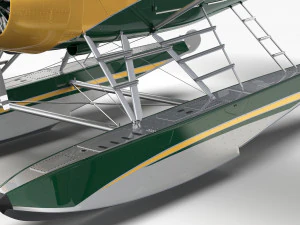 Castor De Havilland Canad&aacute; DHC-2 Modelo 3D