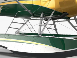 Castor De Havilland Canad&aacute; DHC-2 Modelo 3D