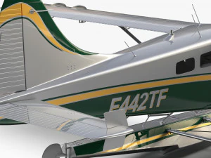 Castor De Havilland Canad&aacute; DHC-2 Modelo 3D