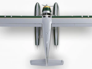 Castor De Havilland Canad&aacute; DHC-2 Modelo 3D