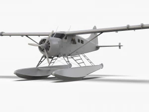 Castor De Havilland Canad&aacute; DHC-2 Modelo 3D