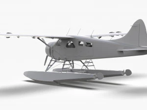 Castor De Havilland Canad&aacute; DHC-2 Modelo 3D