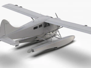 Castor De Havilland Canad&aacute; DHC-2 Modelo 3D