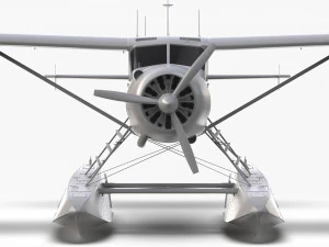 Castor De Havilland Canad&aacute; DHC-2 Modelo 3D