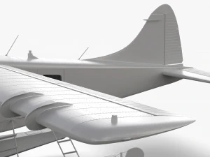 Castor De Havilland Canad&aacute; DHC-2 Modelo 3D