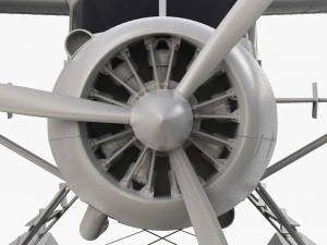 Castor De Havilland Canad&aacute; DHC-2 Modelo 3D
