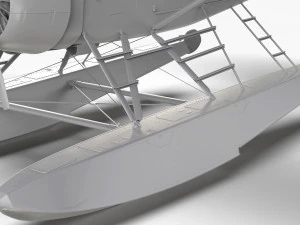Castor De Havilland Canad&aacute; DHC-2 Modelo 3D