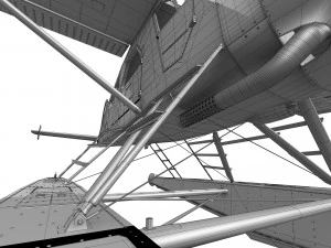 Castor De Havilland Canad&aacute; DHC-2 Modelo 3D