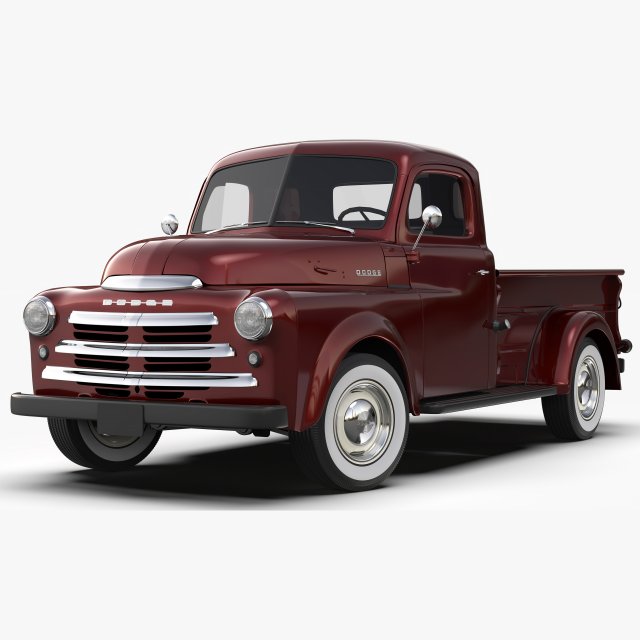 Dodge B Series 1948 Modelo 3D .c4d .max .obj .3ds .fbx .stl .blend 